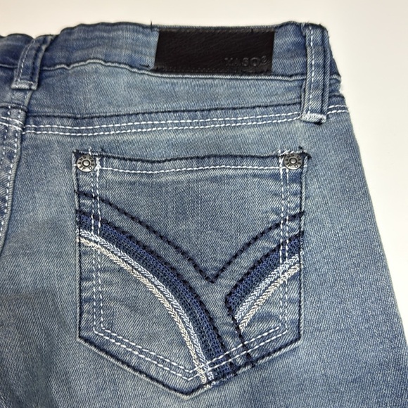 Yaso Denim Girls Embroidered Bermuda Shorts Sz 10 - Picture 5 of 6